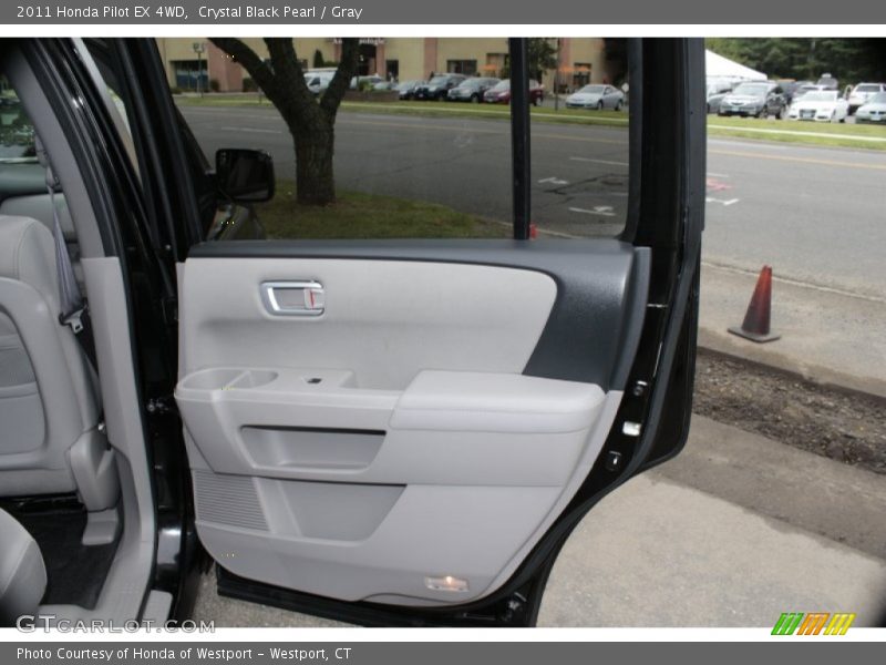 Crystal Black Pearl / Gray 2011 Honda Pilot EX 4WD