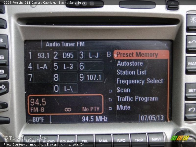 Black / Sand Beige 2005 Porsche 911 Carrera Cabriolet