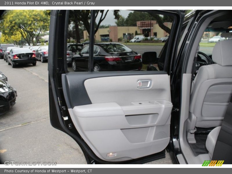 Crystal Black Pearl / Gray 2011 Honda Pilot EX 4WD