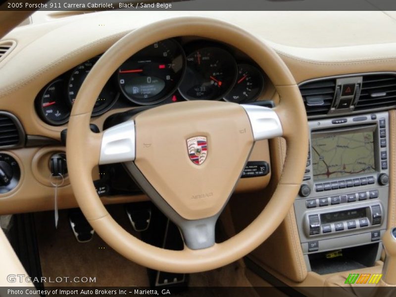 Black / Sand Beige 2005 Porsche 911 Carrera Cabriolet