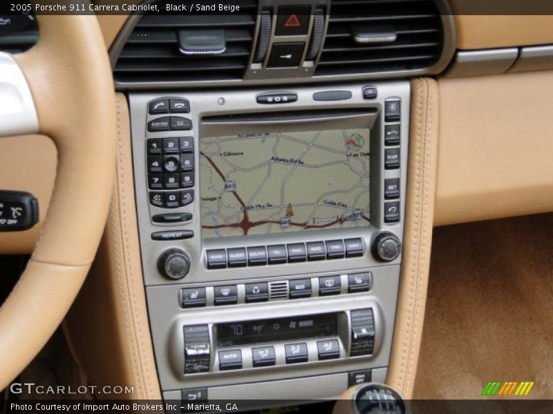 Black / Sand Beige 2005 Porsche 911 Carrera Cabriolet