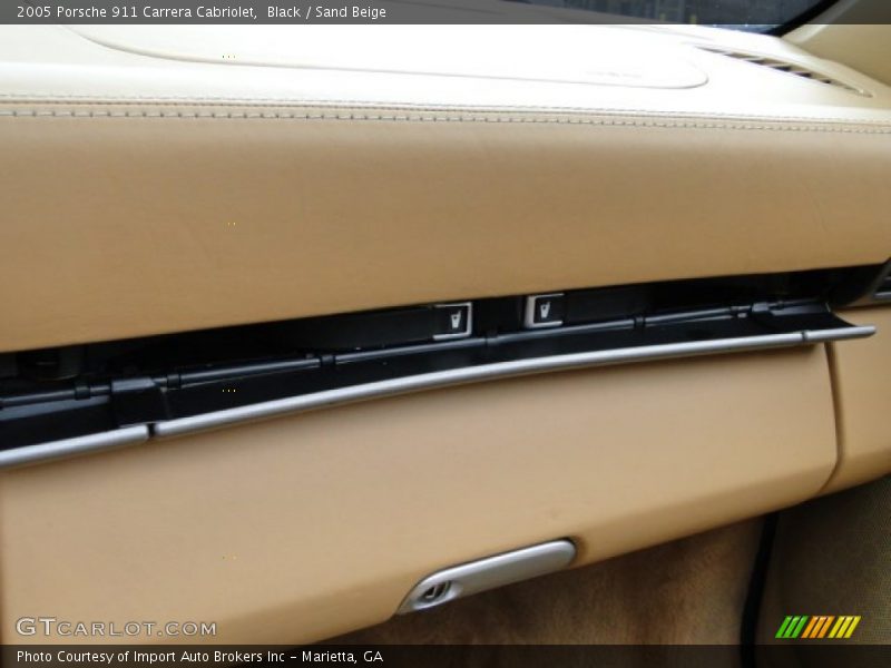 Black / Sand Beige 2005 Porsche 911 Carrera Cabriolet