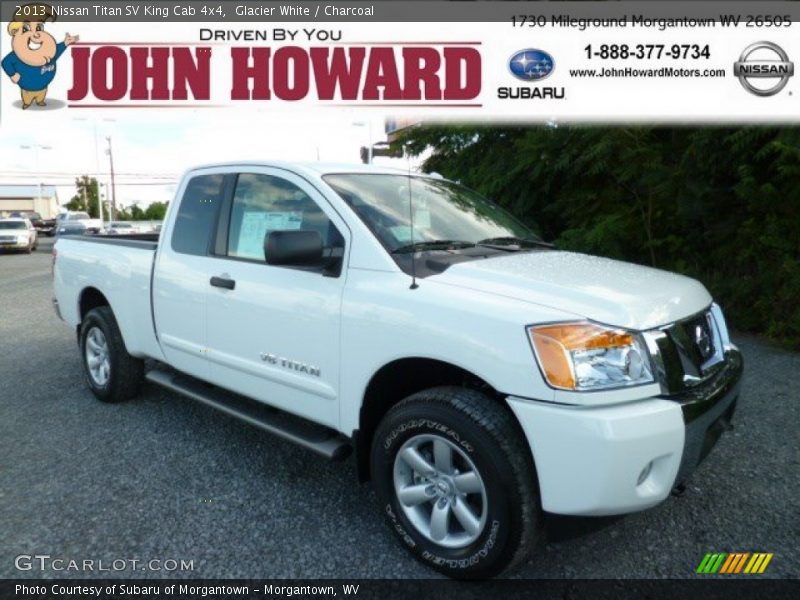 Glacier White / Charcoal 2013 Nissan Titan SV King Cab 4x4