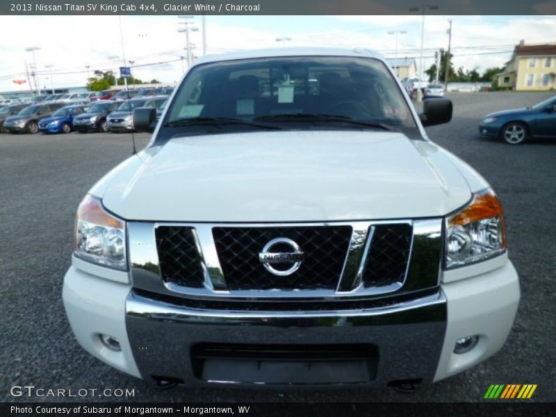Glacier White / Charcoal 2013 Nissan Titan SV King Cab 4x4
