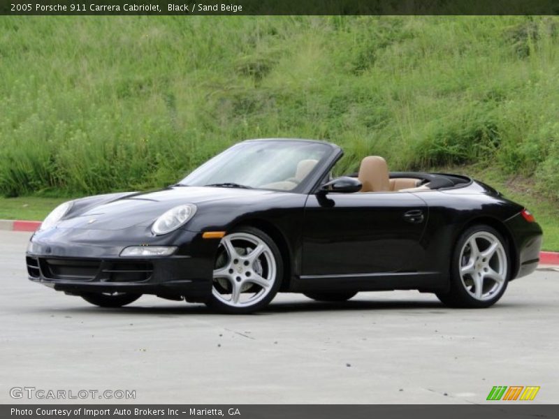 Black / Sand Beige 2005 Porsche 911 Carrera Cabriolet