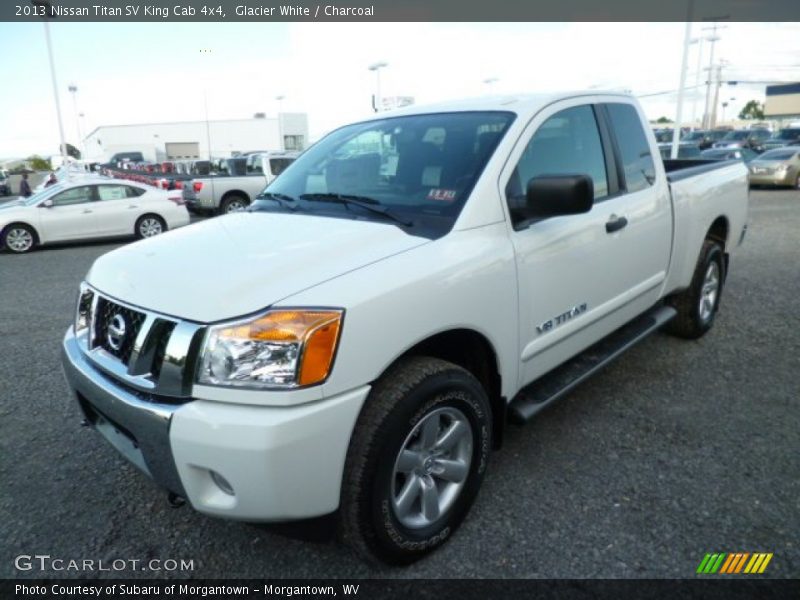 Glacier White / Charcoal 2013 Nissan Titan SV King Cab 4x4