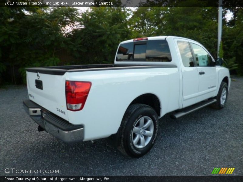 Glacier White / Charcoal 2013 Nissan Titan SV King Cab 4x4
