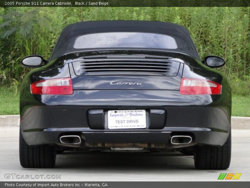 Black / Sand Beige 2005 Porsche 911 Carrera Cabriolet