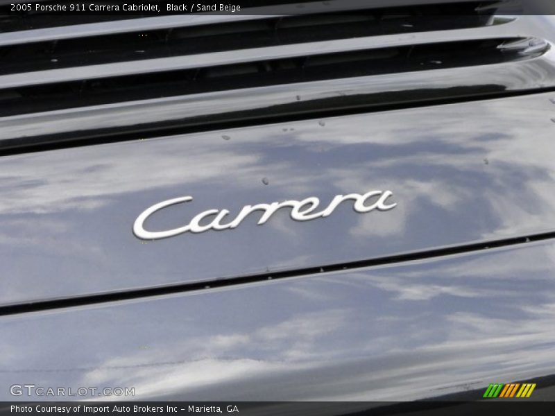 Black / Sand Beige 2005 Porsche 911 Carrera Cabriolet