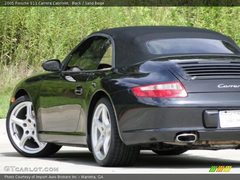 Black / Sand Beige 2005 Porsche 911 Carrera Cabriolet