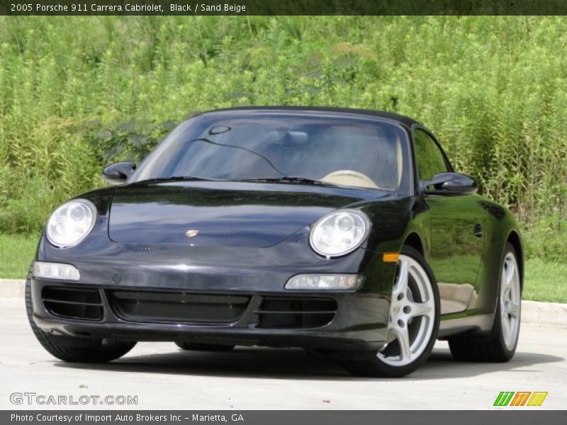 Black / Sand Beige 2005 Porsche 911 Carrera Cabriolet