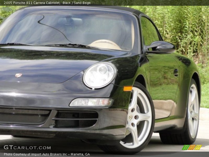 Black / Sand Beige 2005 Porsche 911 Carrera Cabriolet