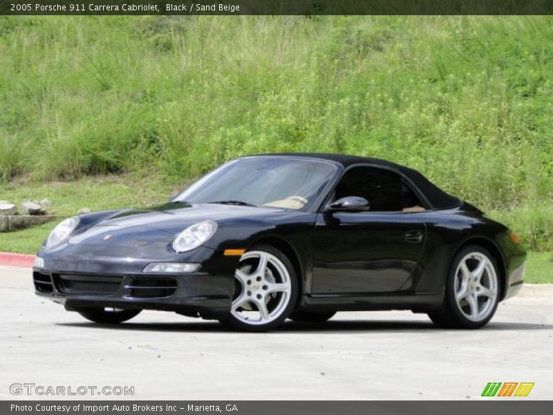 Black / Sand Beige 2005 Porsche 911 Carrera Cabriolet