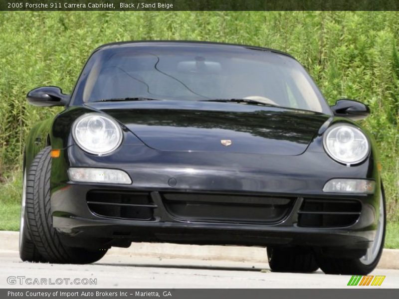 Black / Sand Beige 2005 Porsche 911 Carrera Cabriolet
