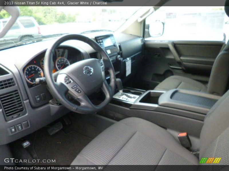 Glacier White / Charcoal 2013 Nissan Titan SV King Cab 4x4
