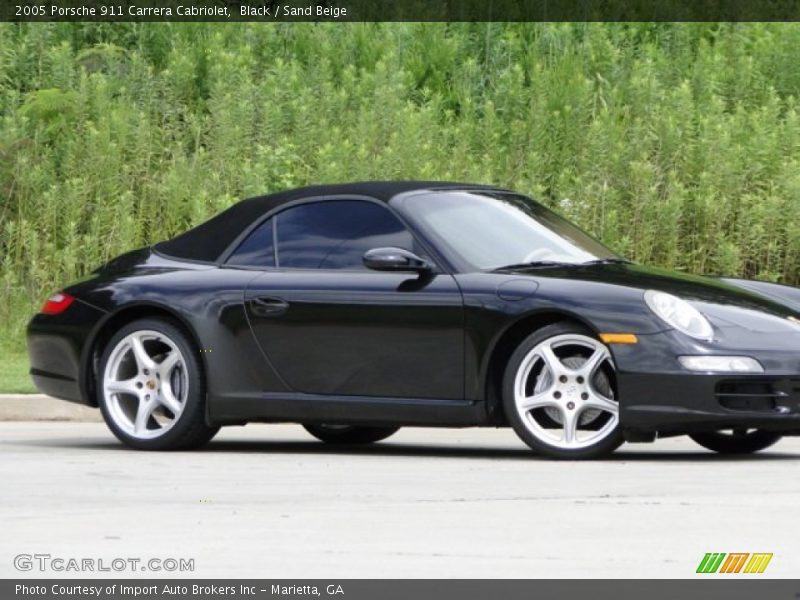 Black / Sand Beige 2005 Porsche 911 Carrera Cabriolet