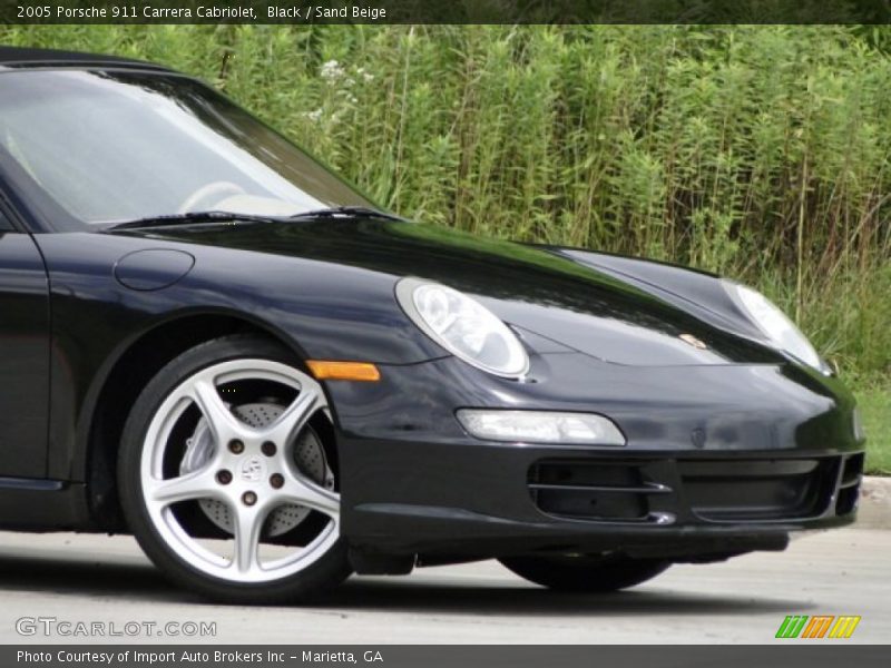 Black / Sand Beige 2005 Porsche 911 Carrera Cabriolet