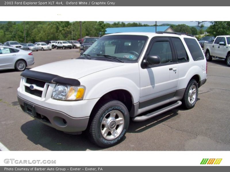 Oxford White / Graphite Grey 2003 Ford Explorer Sport XLT 4x4