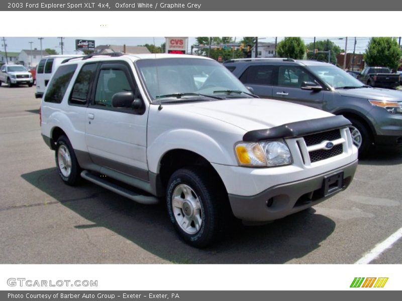 Oxford White / Graphite Grey 2003 Ford Explorer Sport XLT 4x4
