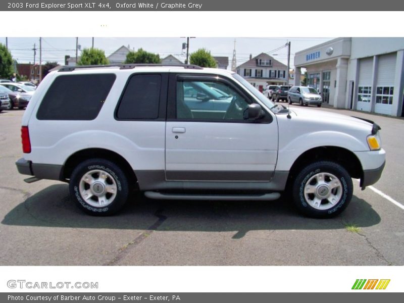Oxford White / Graphite Grey 2003 Ford Explorer Sport XLT 4x4