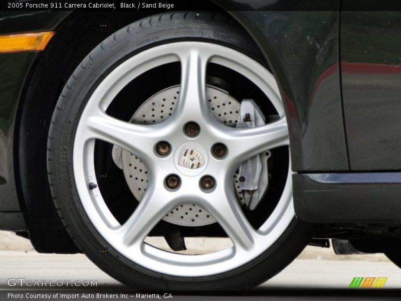 Black / Sand Beige 2005 Porsche 911 Carrera Cabriolet