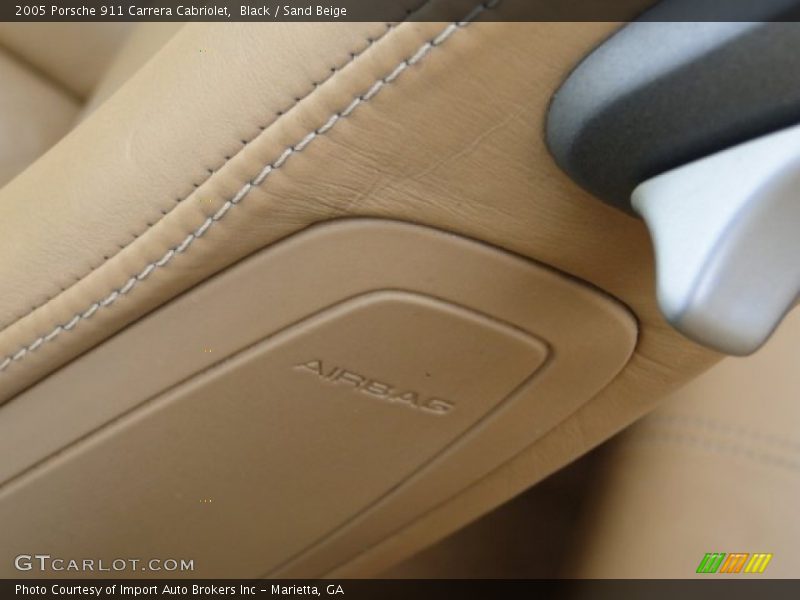 Black / Sand Beige 2005 Porsche 911 Carrera Cabriolet