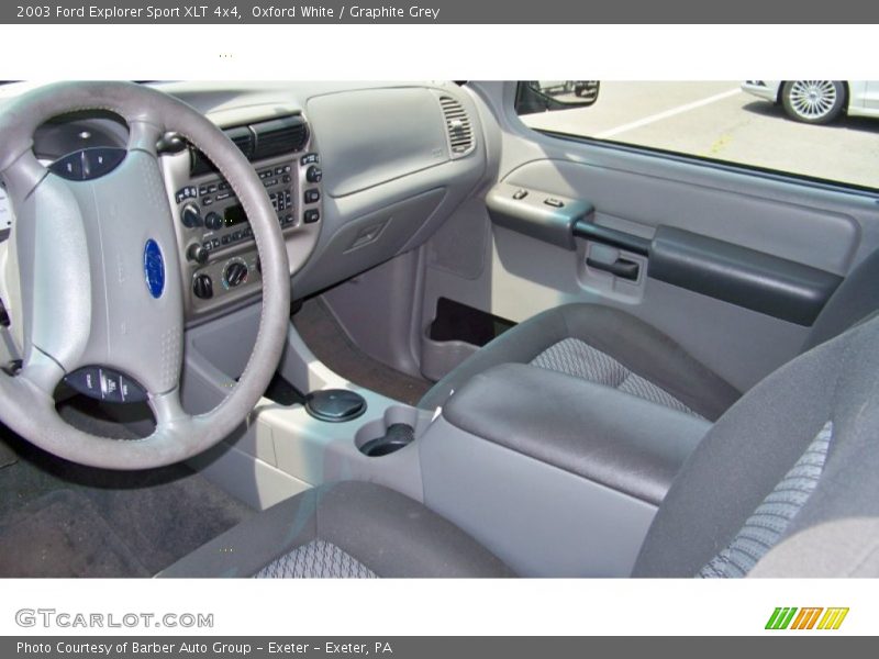 Oxford White / Graphite Grey 2003 Ford Explorer Sport XLT 4x4