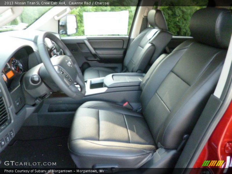 Cayenne Red / Charcoal 2013 Nissan Titan SL Crew Cab 4x4