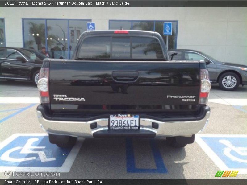 Black / Sand Beige 2012 Toyota Tacoma SR5 Prerunner Double Cab