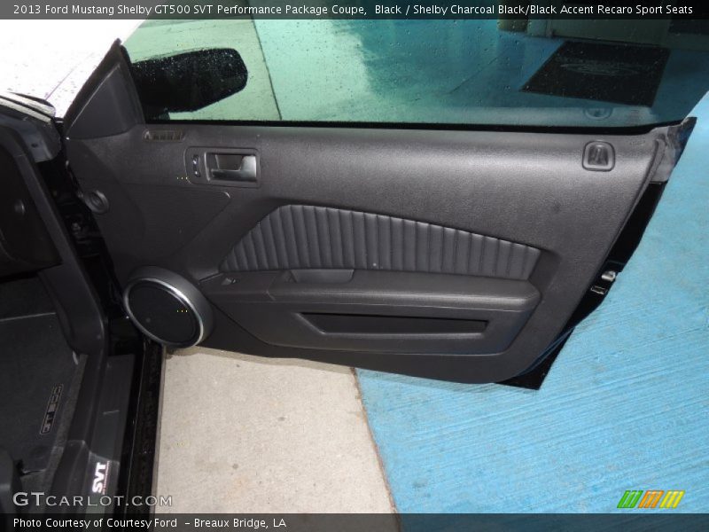 Black / Shelby Charcoal Black/Black Accent Recaro Sport Seats 2013 Ford Mustang Shelby GT500 SVT Performance Package Coupe