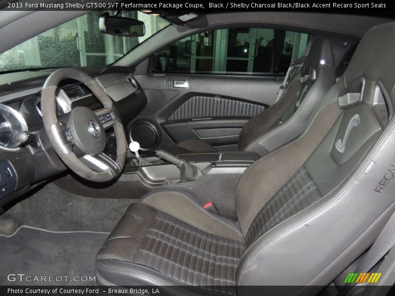 Front Seat of 2013 Mustang Shelby GT500 SVT Performance Package Coupe
