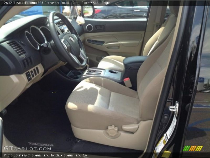 Black / Sand Beige 2012 Toyota Tacoma SR5 Prerunner Double Cab
