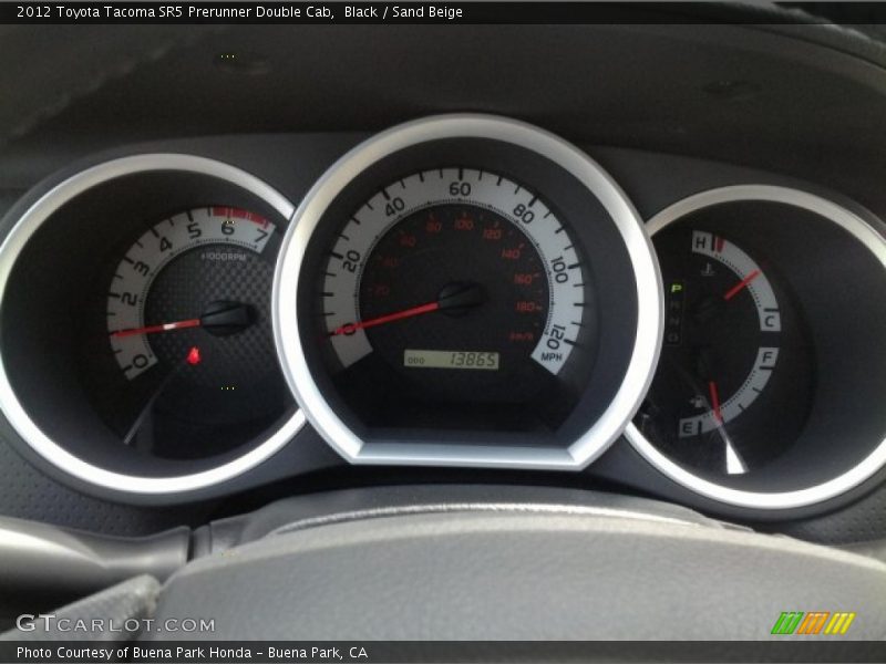 Black / Sand Beige 2012 Toyota Tacoma SR5 Prerunner Double Cab