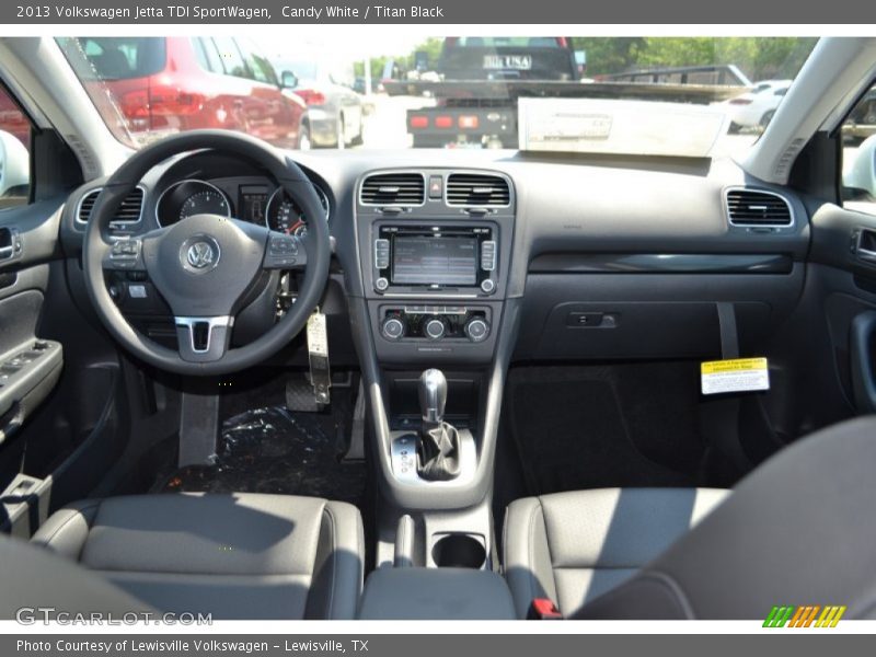 Candy White / Titan Black 2013 Volkswagen Jetta TDI SportWagen