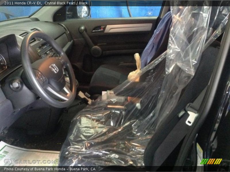 Crystal Black Pearl / Black 2011 Honda CR-V EX