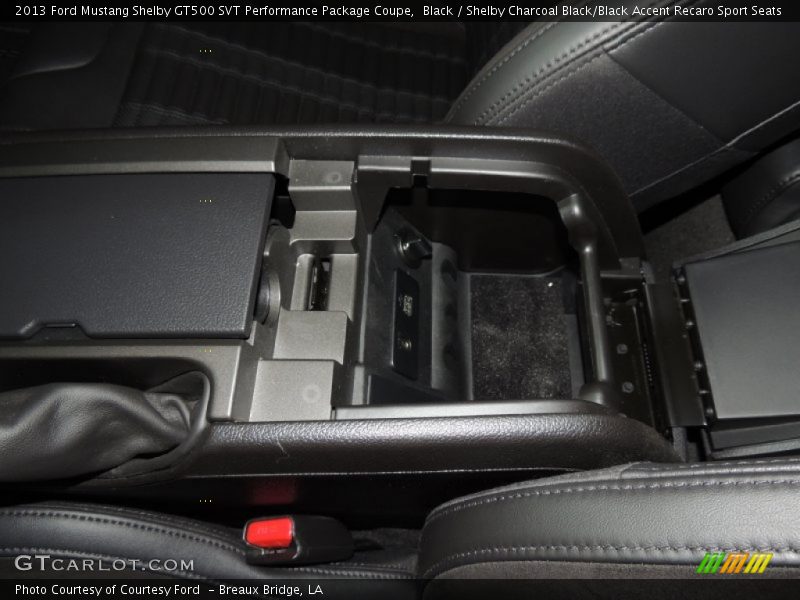 Black / Shelby Charcoal Black/Black Accent Recaro Sport Seats 2013 Ford Mustang Shelby GT500 SVT Performance Package Coupe