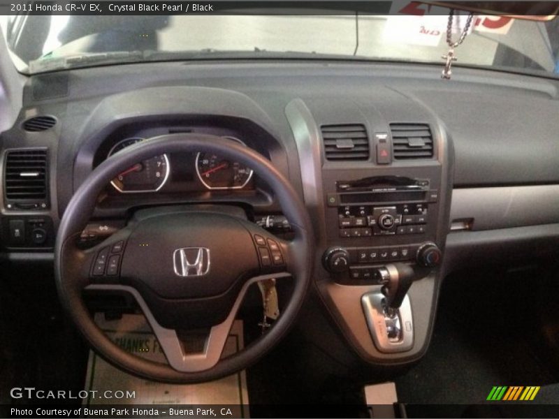 Crystal Black Pearl / Black 2011 Honda CR-V EX