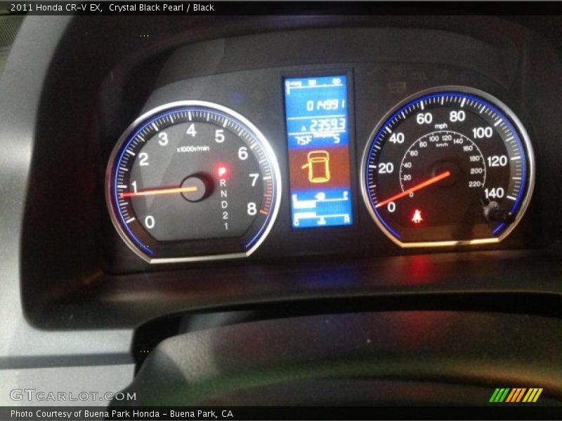 Crystal Black Pearl / Black 2011 Honda CR-V EX