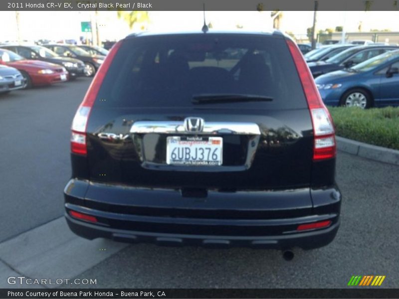 Crystal Black Pearl / Black 2011 Honda CR-V EX
