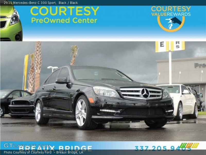 Black / Black 2011 Mercedes-Benz C 300 Sport