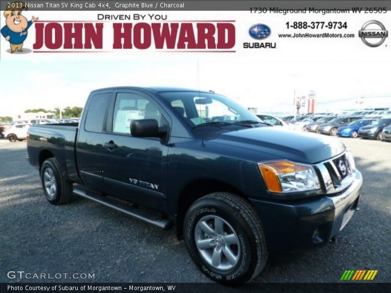 Graphite Blue / Charcoal 2013 Nissan Titan SV King Cab 4x4