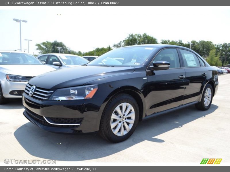 Black / Titan Black 2013 Volkswagen Passat 2.5L Wolfsburg Edition