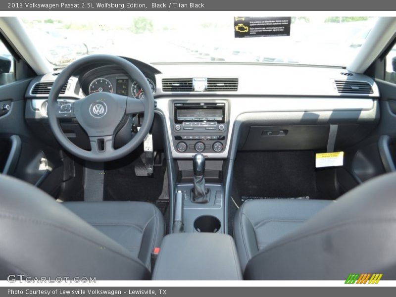 Black / Titan Black 2013 Volkswagen Passat 2.5L Wolfsburg Edition