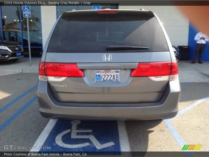 Sterling Gray Metallic / Gray 2009 Honda Odyssey EX-L