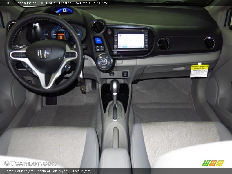 Frosted Silver Metallic / Gray 2013 Honda Insight EX Hybrid