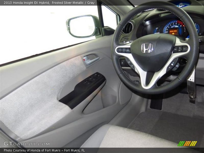 Frosted Silver Metallic / Gray 2013 Honda Insight EX Hybrid