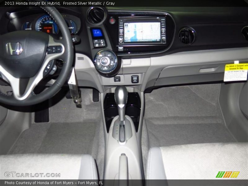 Frosted Silver Metallic / Gray 2013 Honda Insight EX Hybrid