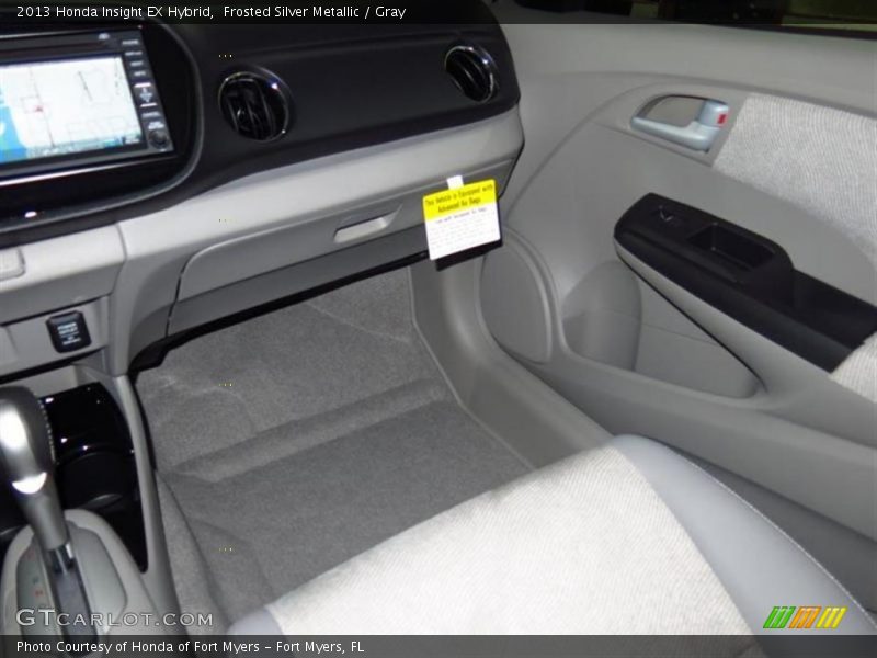 Frosted Silver Metallic / Gray 2013 Honda Insight EX Hybrid