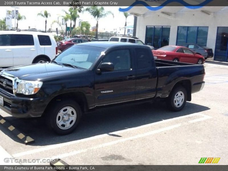 Black Sand Pearl / Graphite Gray 2008 Toyota Tacoma Access Cab