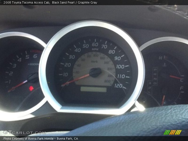 Black Sand Pearl / Graphite Gray 2008 Toyota Tacoma Access Cab